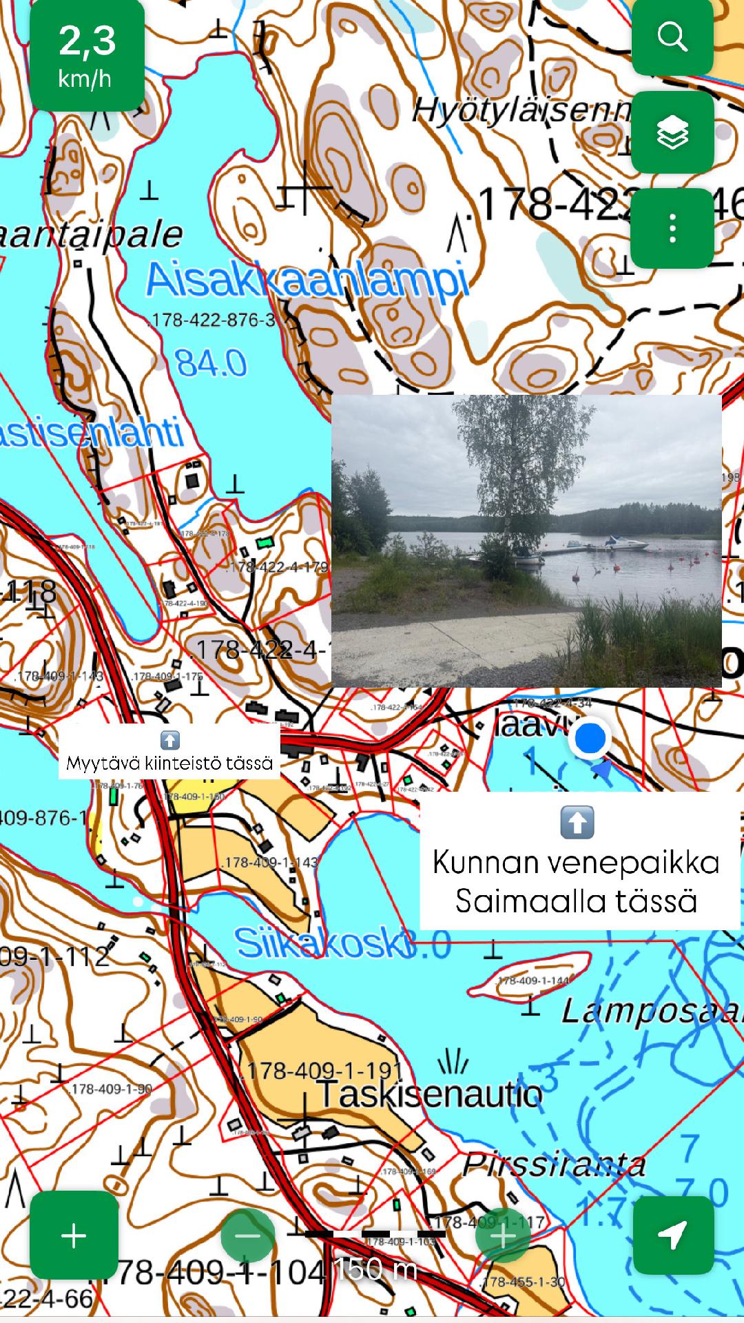 mahdollisuus vuokrata venepaikka Saimaalta (kunnan)