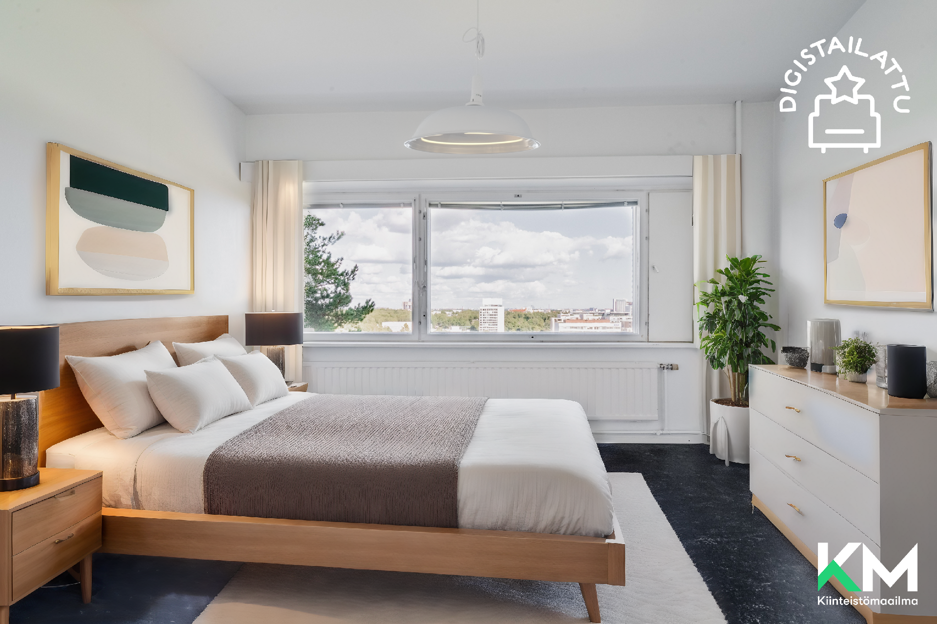 makuuhuone digistailattuna