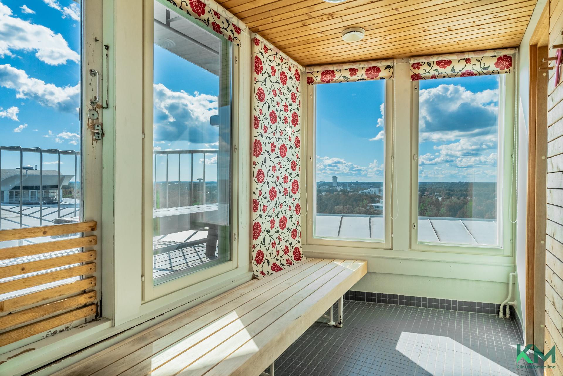 taloyhtiön saunan pukuhuone