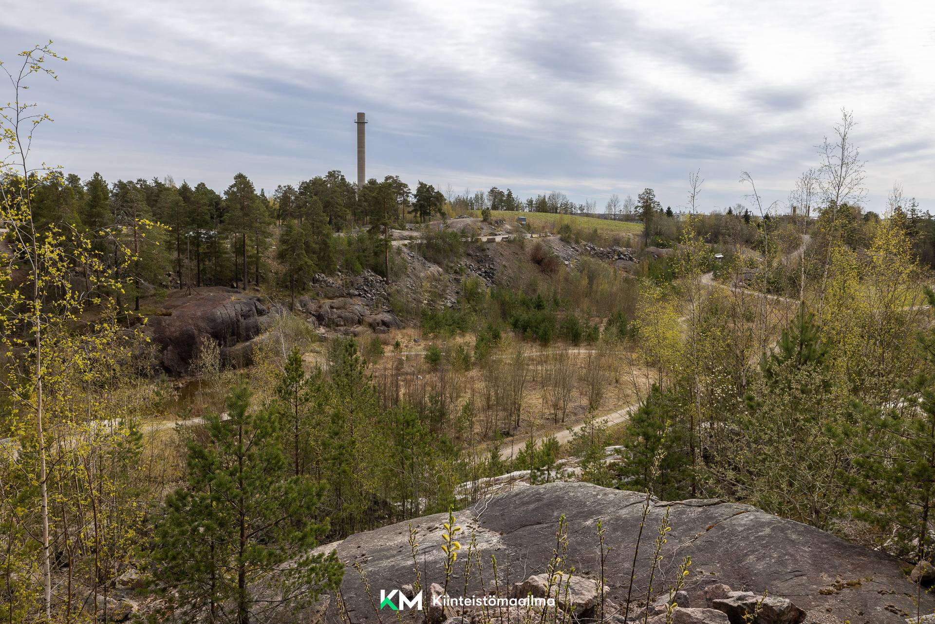 Kukkulakaupunginosan vaihtelevat maastot