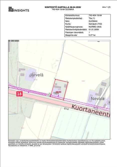 Kuortaneentie 799, Keski-Nurmo, Seinäjoki