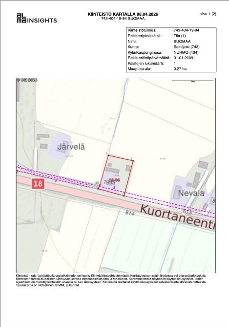 Kuortaneentie 799, Keski-Nurmo, Seinäjoki