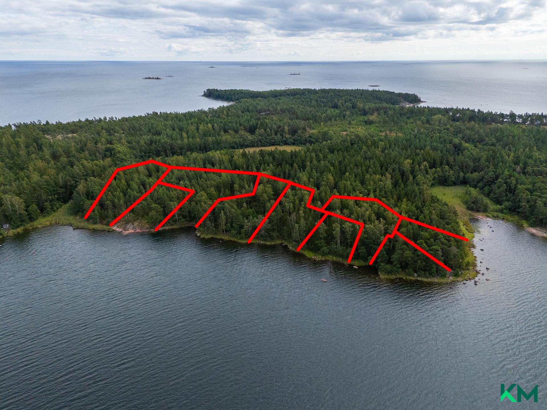 Kiinteistöjen sijainti karkeasti