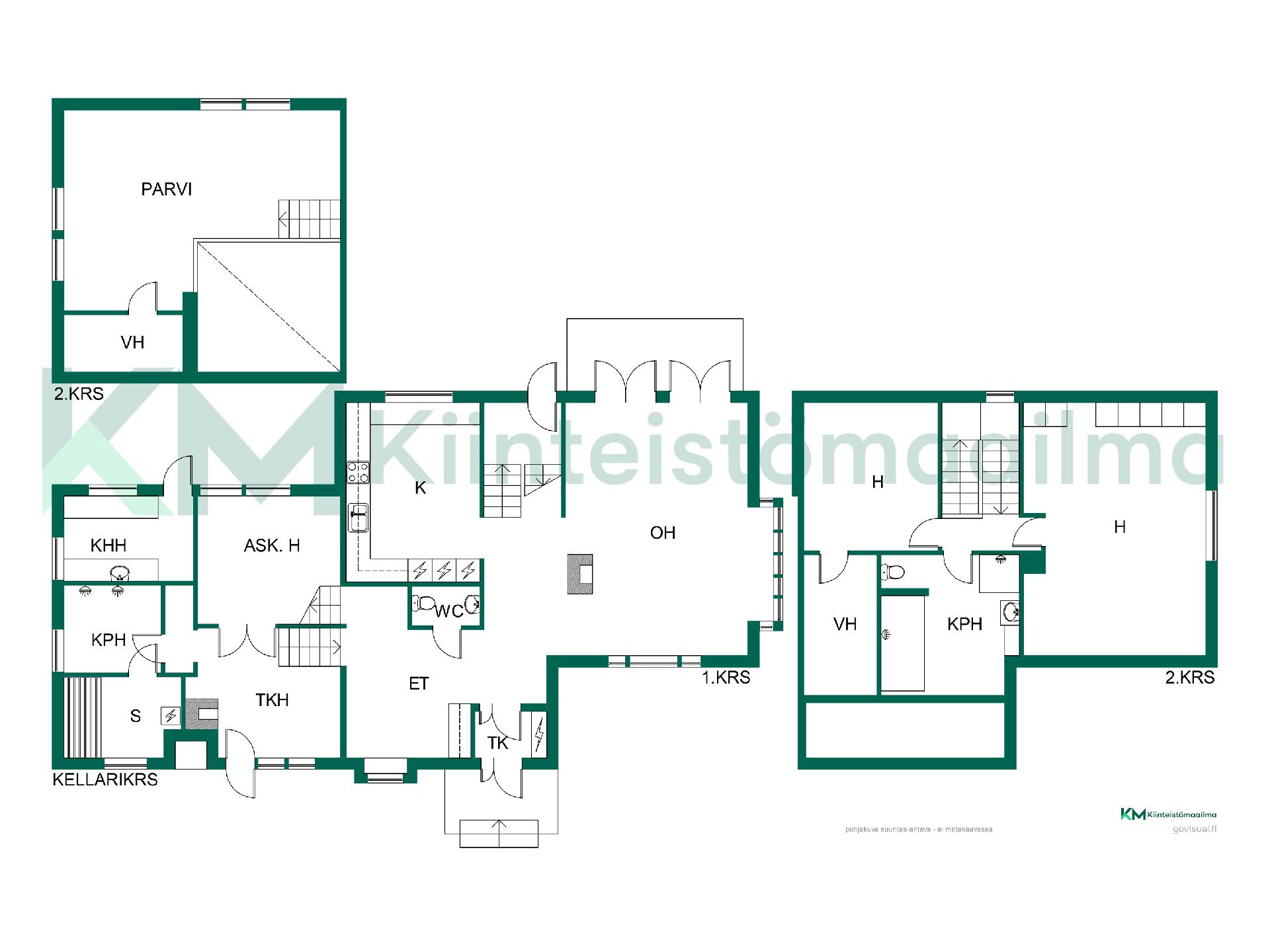 Asunnon pohjakuva