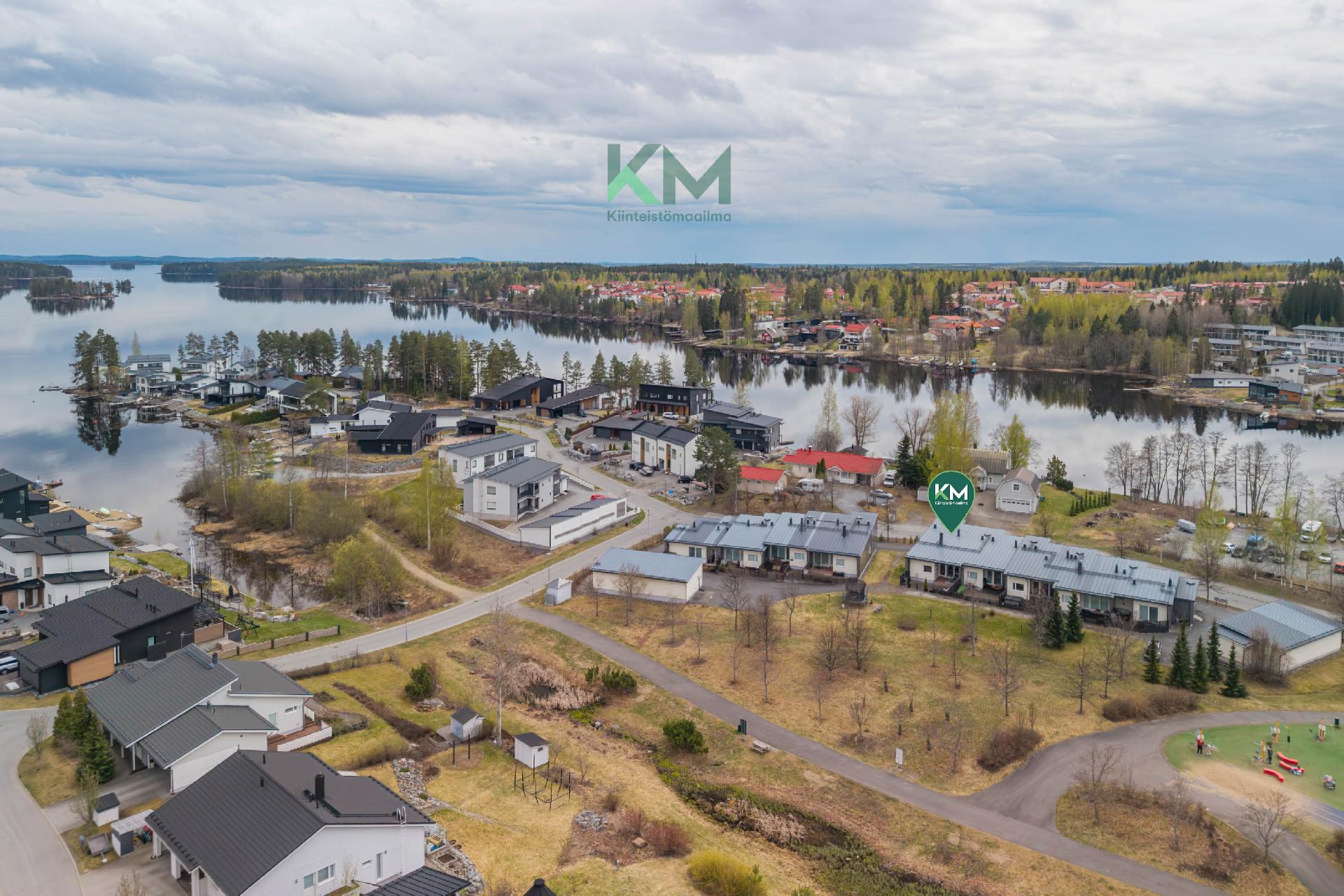 Vesistö ja mahtavat ulkoilumahdollisuudet ovat lähellä