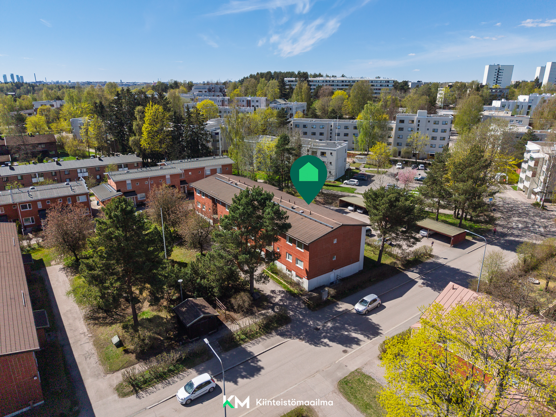 Talo ilmakuvassa