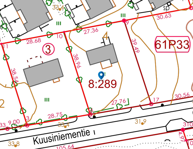 1072 m2 kiinteistö, rakennusoikeus yhteensä 200 m2
