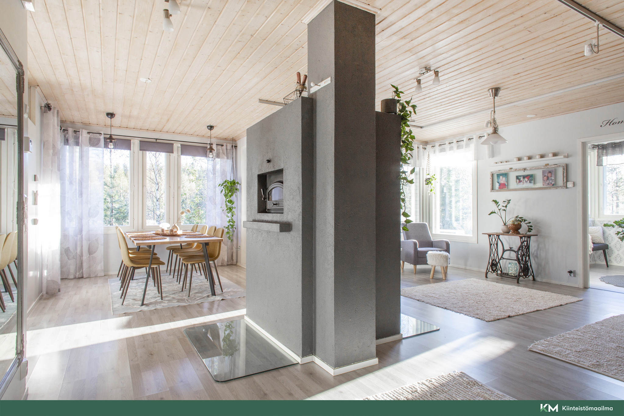 leivinuuni keittiön puolella