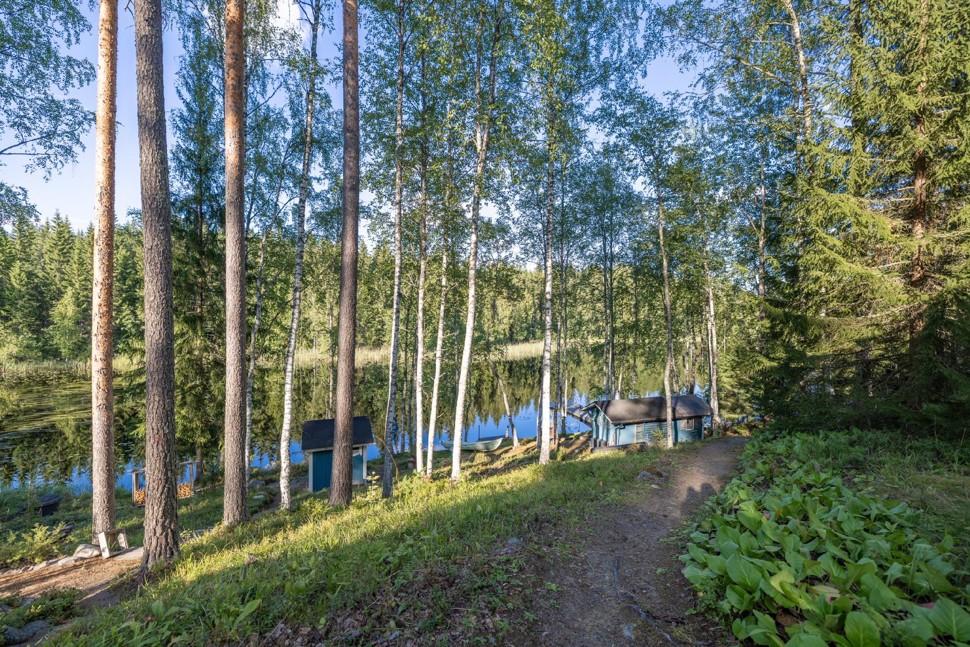 kulku alapihalle, rantaan