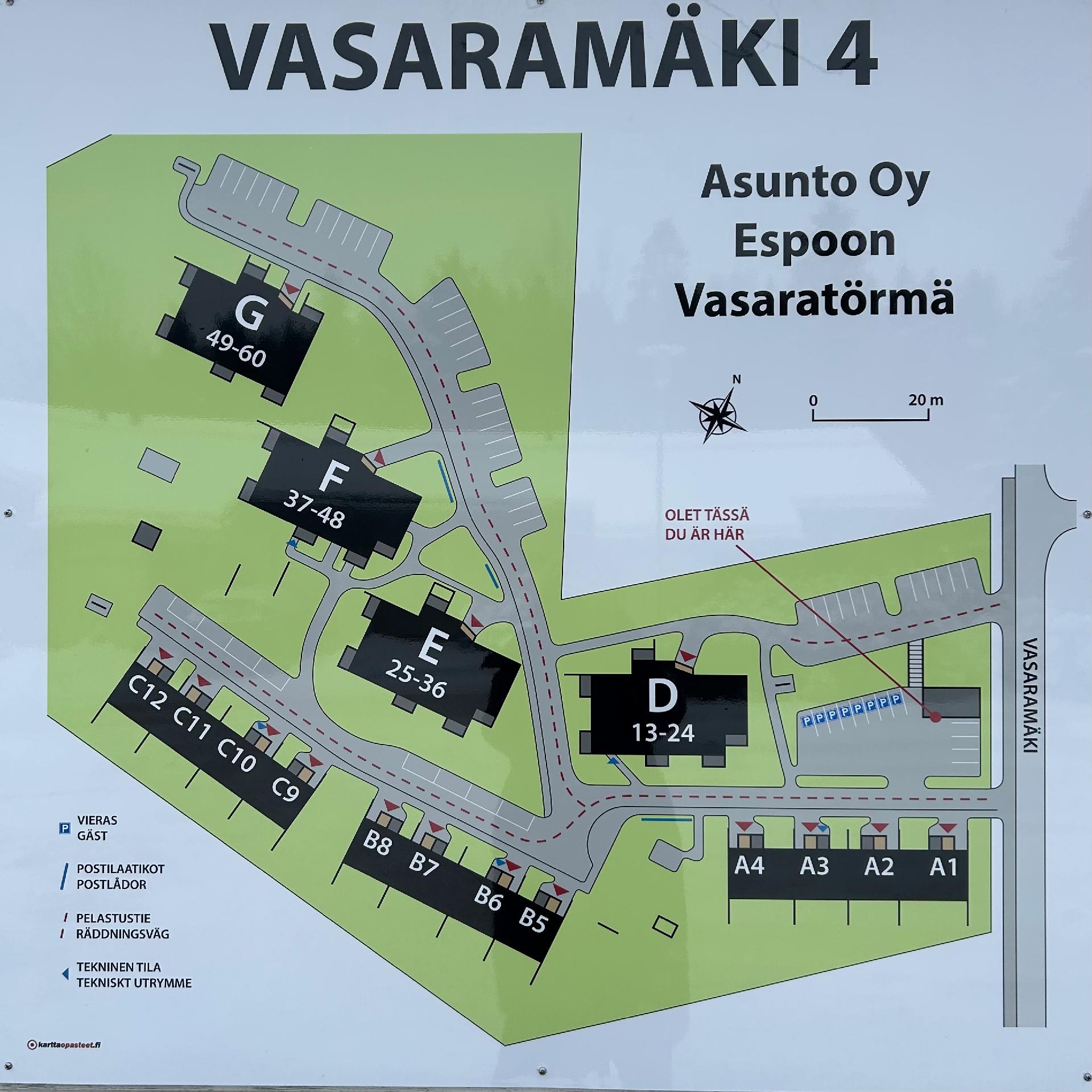 Taloyhtiön kartta