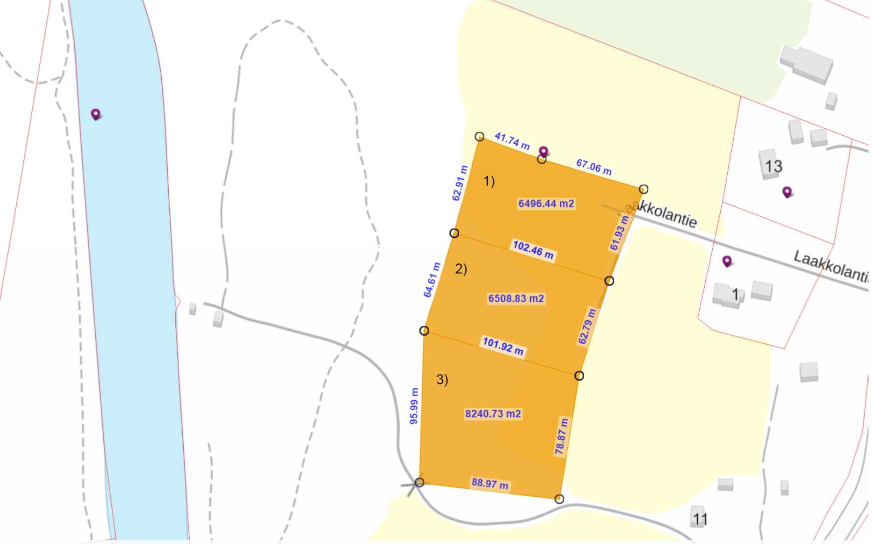 Puntarikoskentie x, Kontiolahti