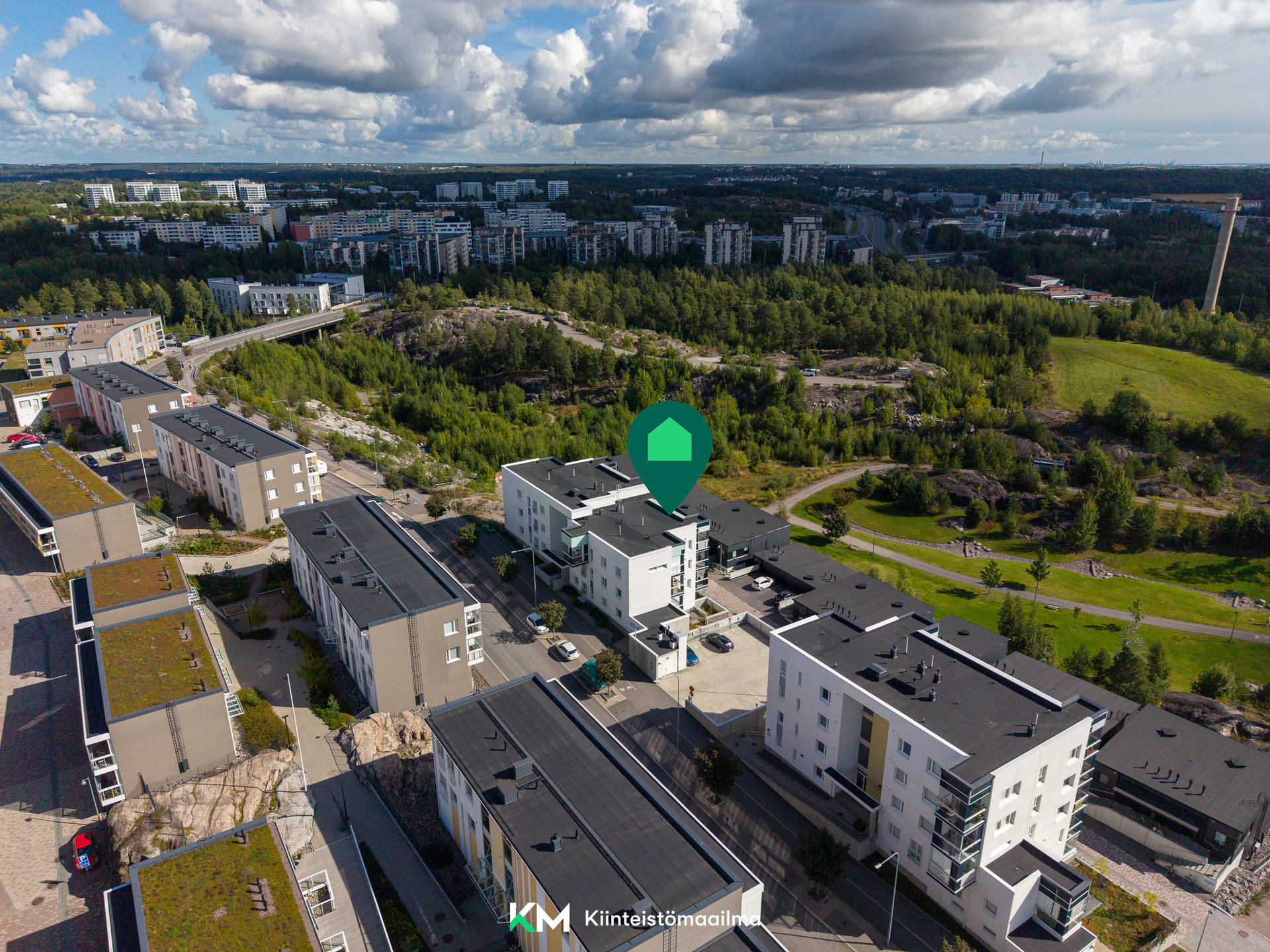 Taloyhtiö ilmakuvassa