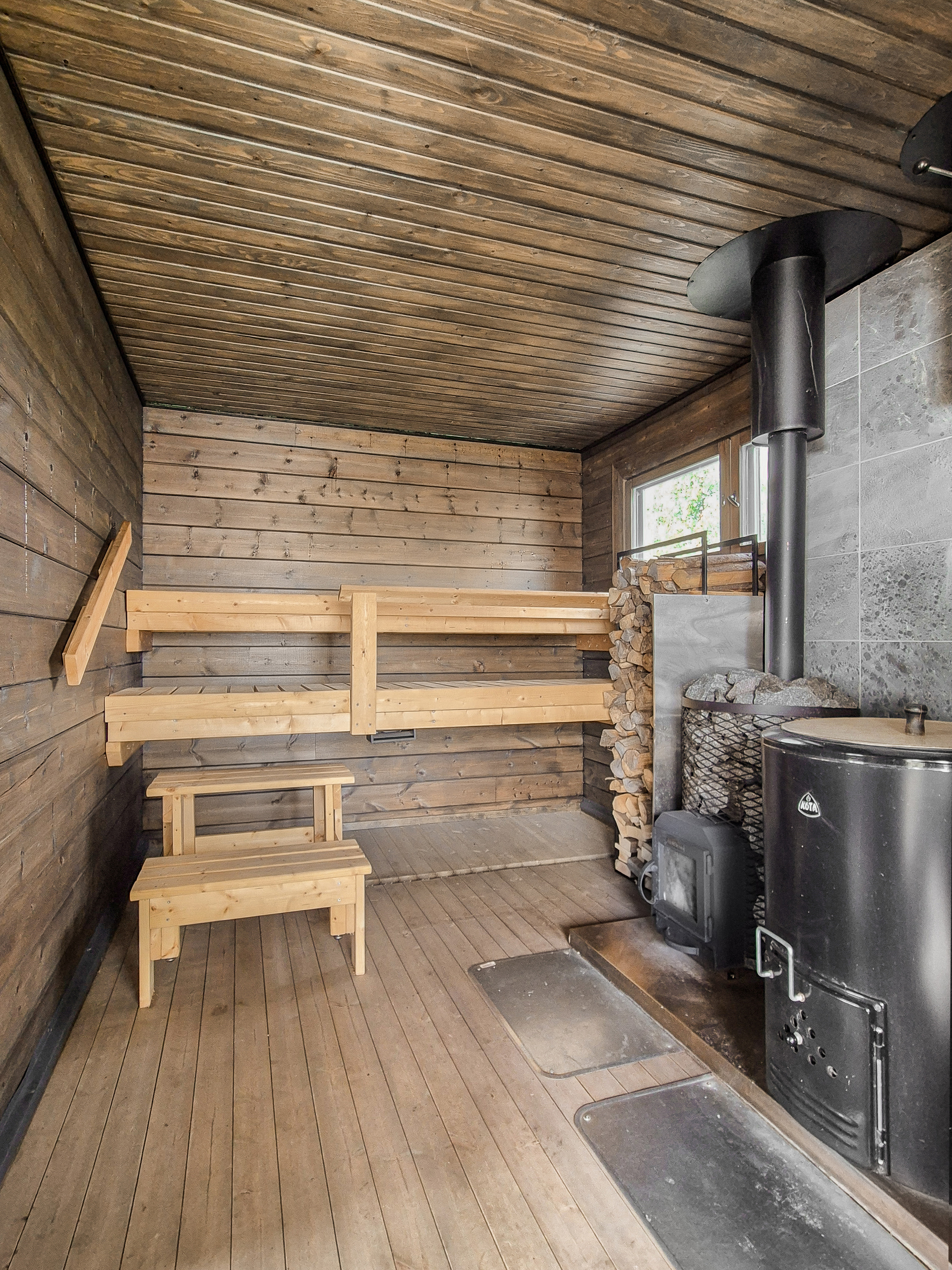 Saunarakennuksen sauna