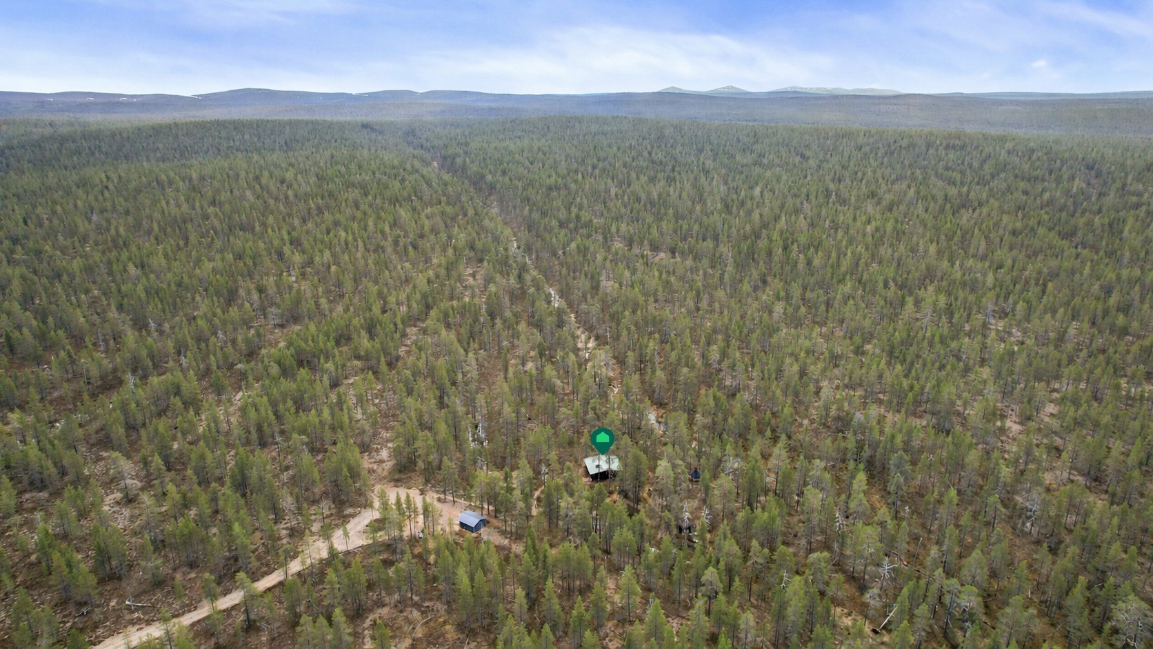 Ilmakuva Kiilopään suuntaan