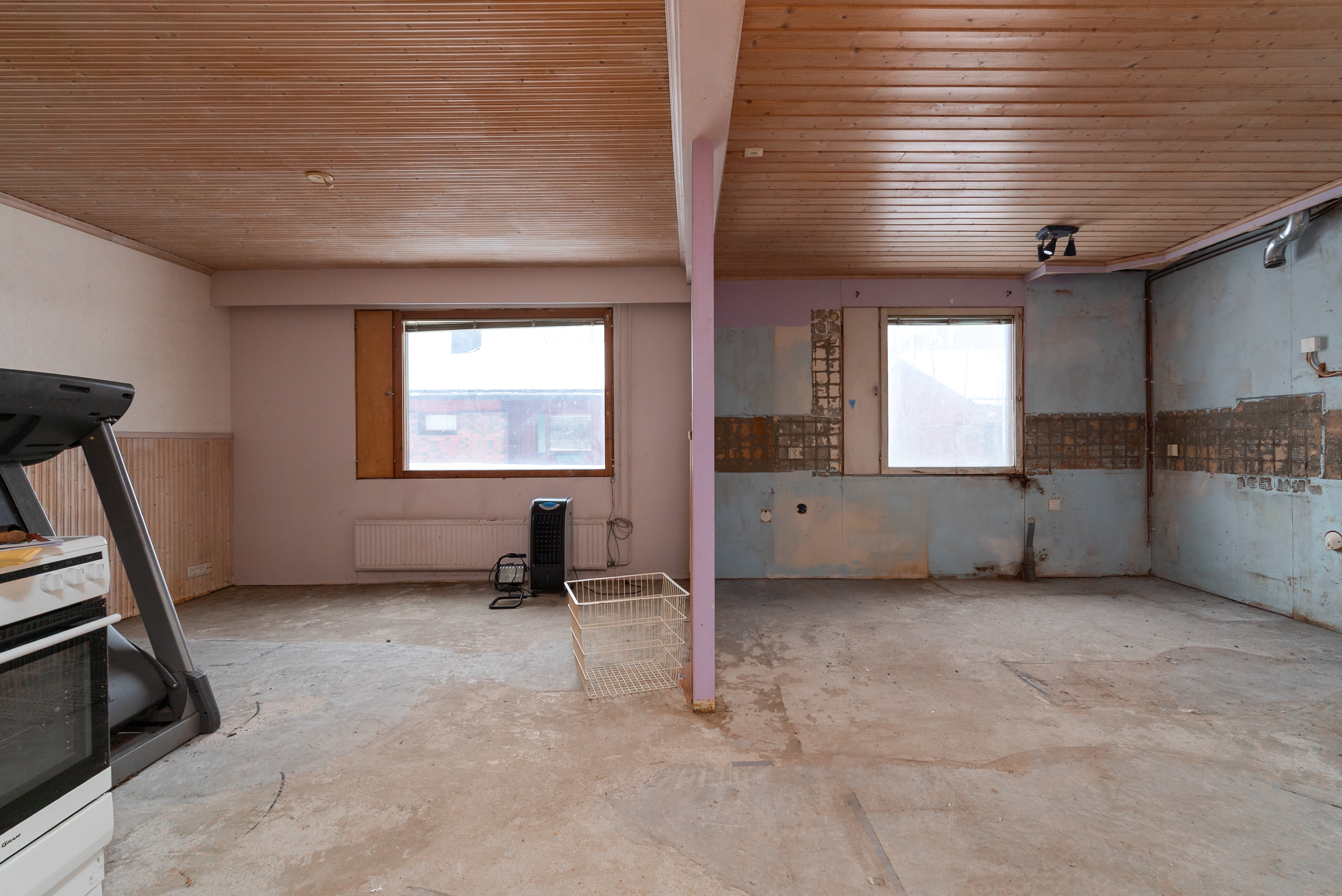 Olohuone ja keittiö