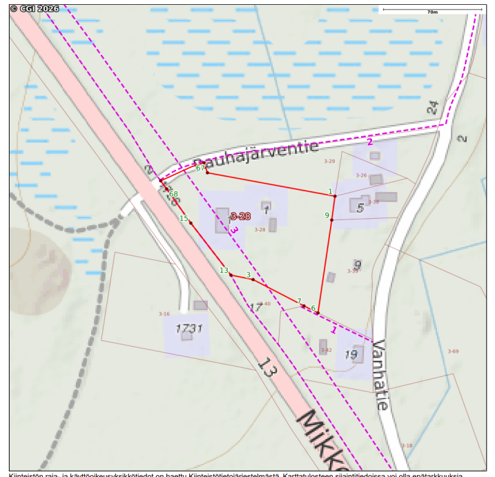 Rauhajärventie 1, Läsäkoski, Kangasniemi