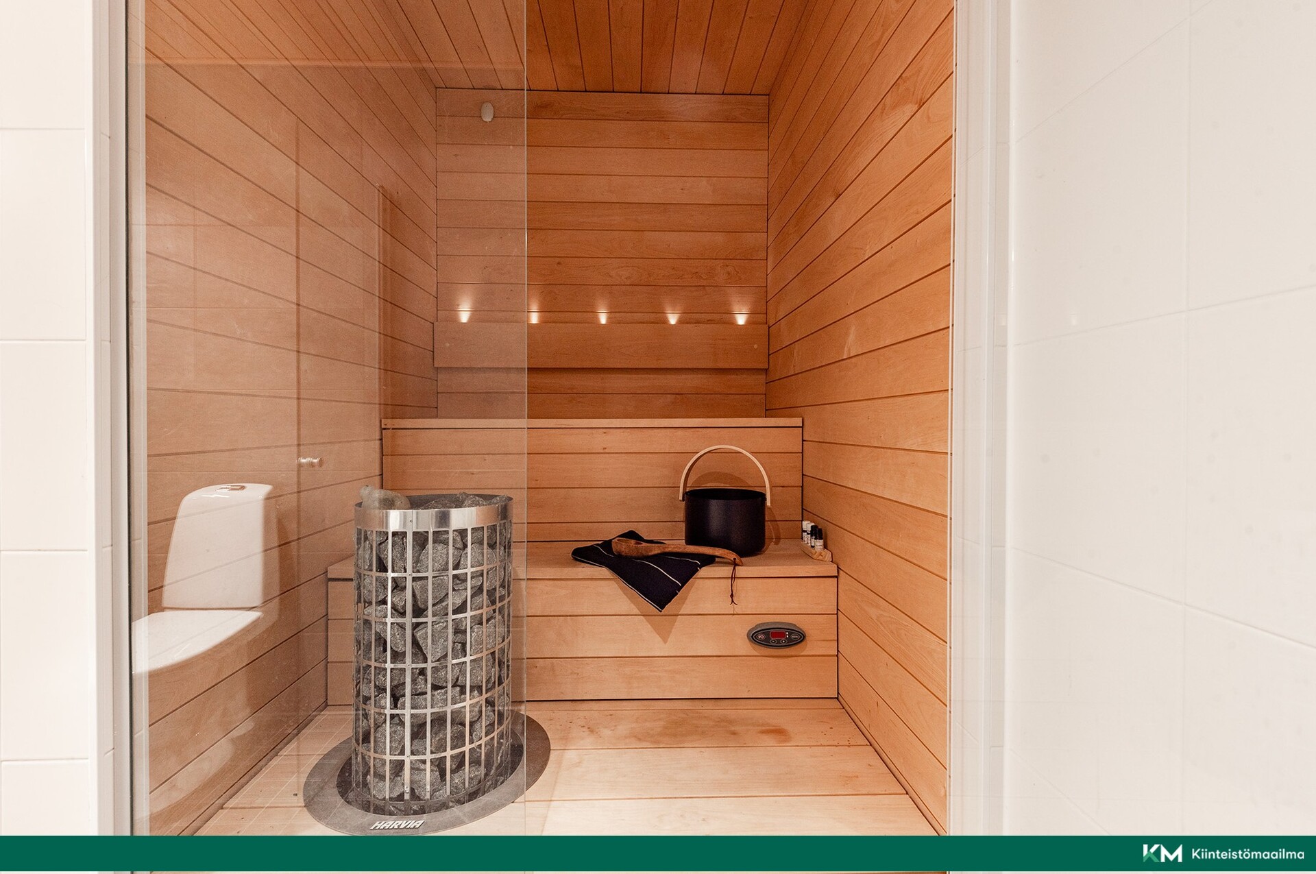 Hurmaava sauna kokolasiovilla