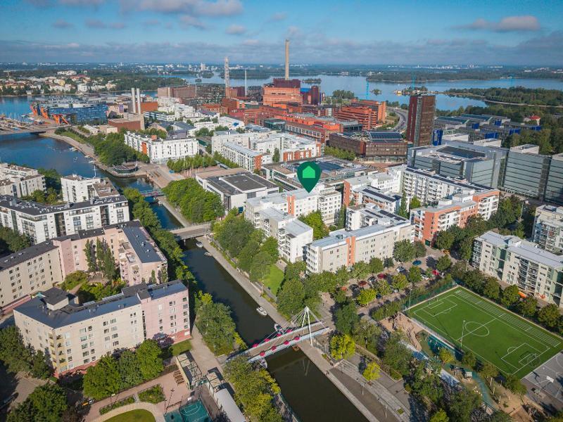 Merellinen ja vehreä Ruoholahti!