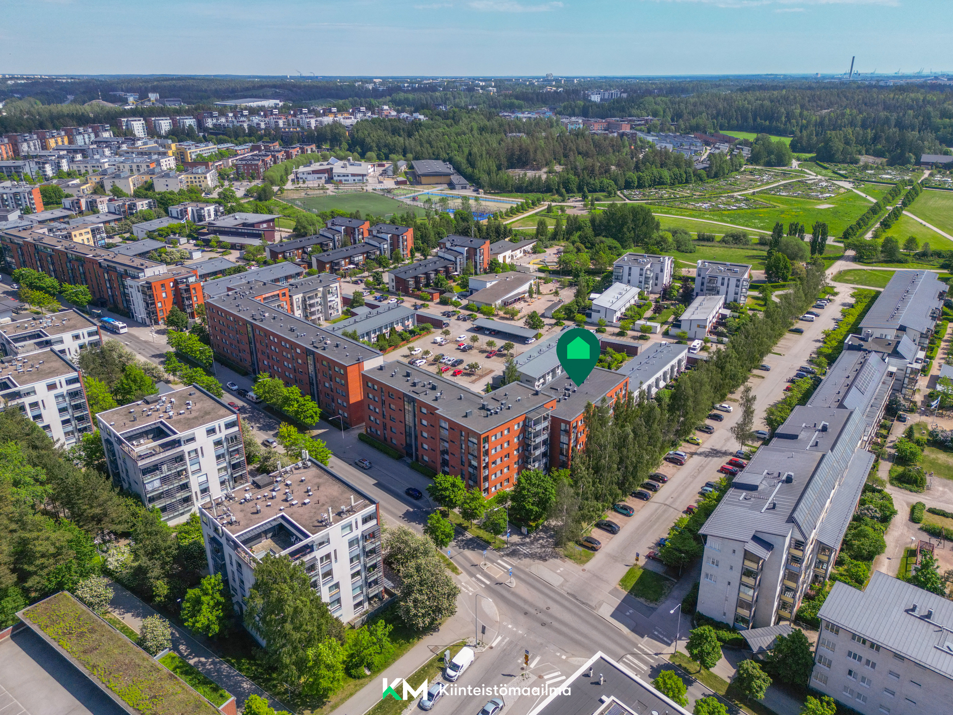 Aluenäkymiä ylhäältä