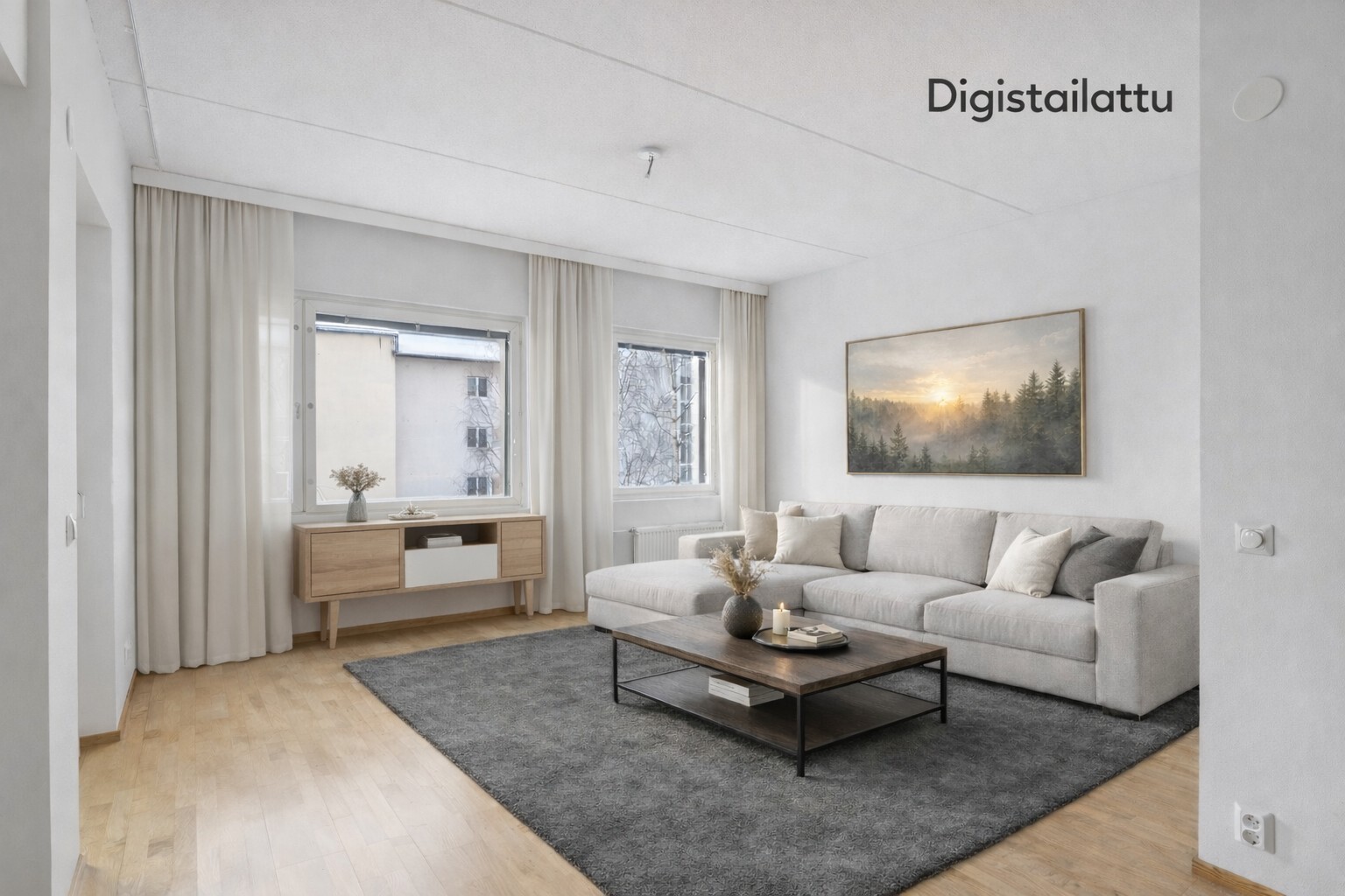 Olohuone digistailattuna