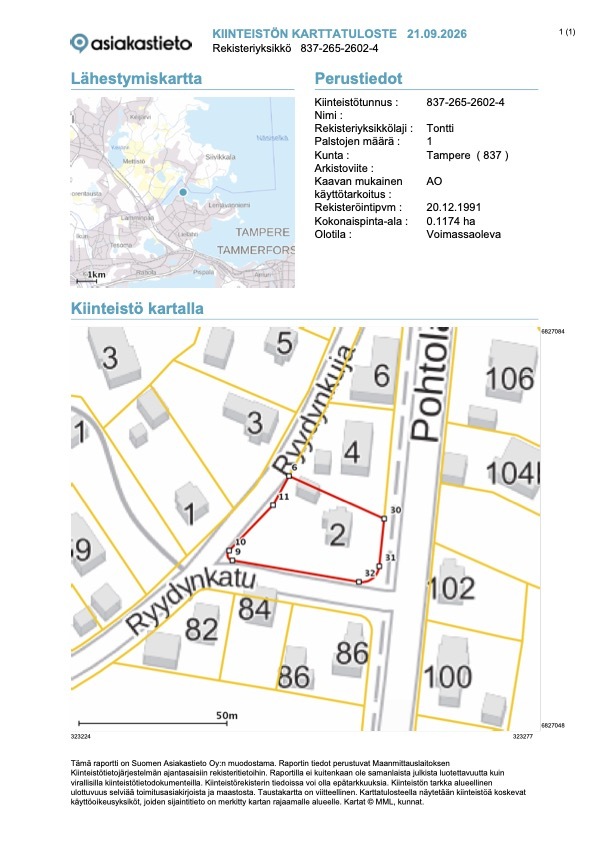 Pohtolankatu 91, Pohtola, Tampere