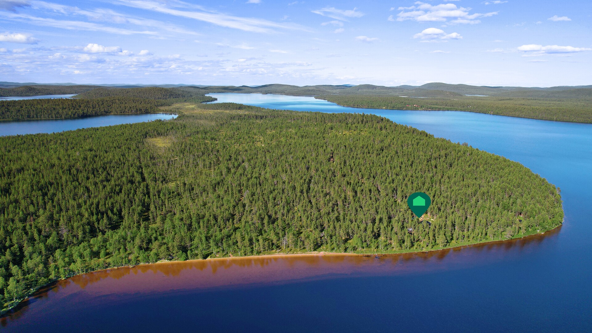 Näkymä Menesjärven ja Kuivajärven suuntaan