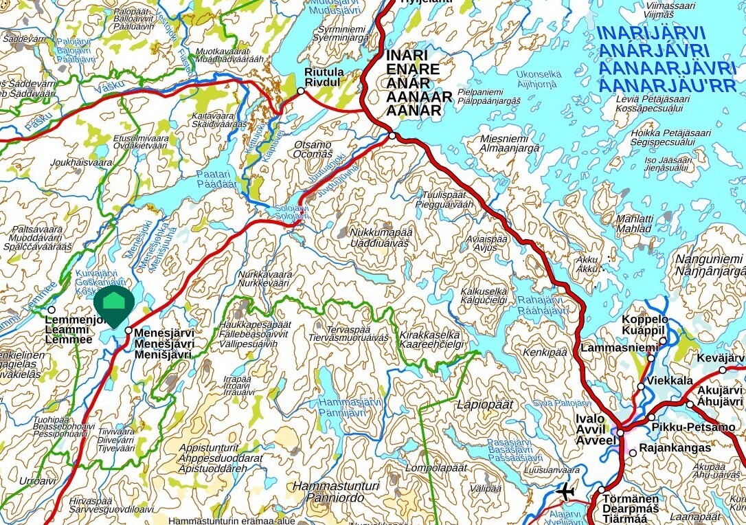 Lemmenjoentie, Menesjärvi, Inari
