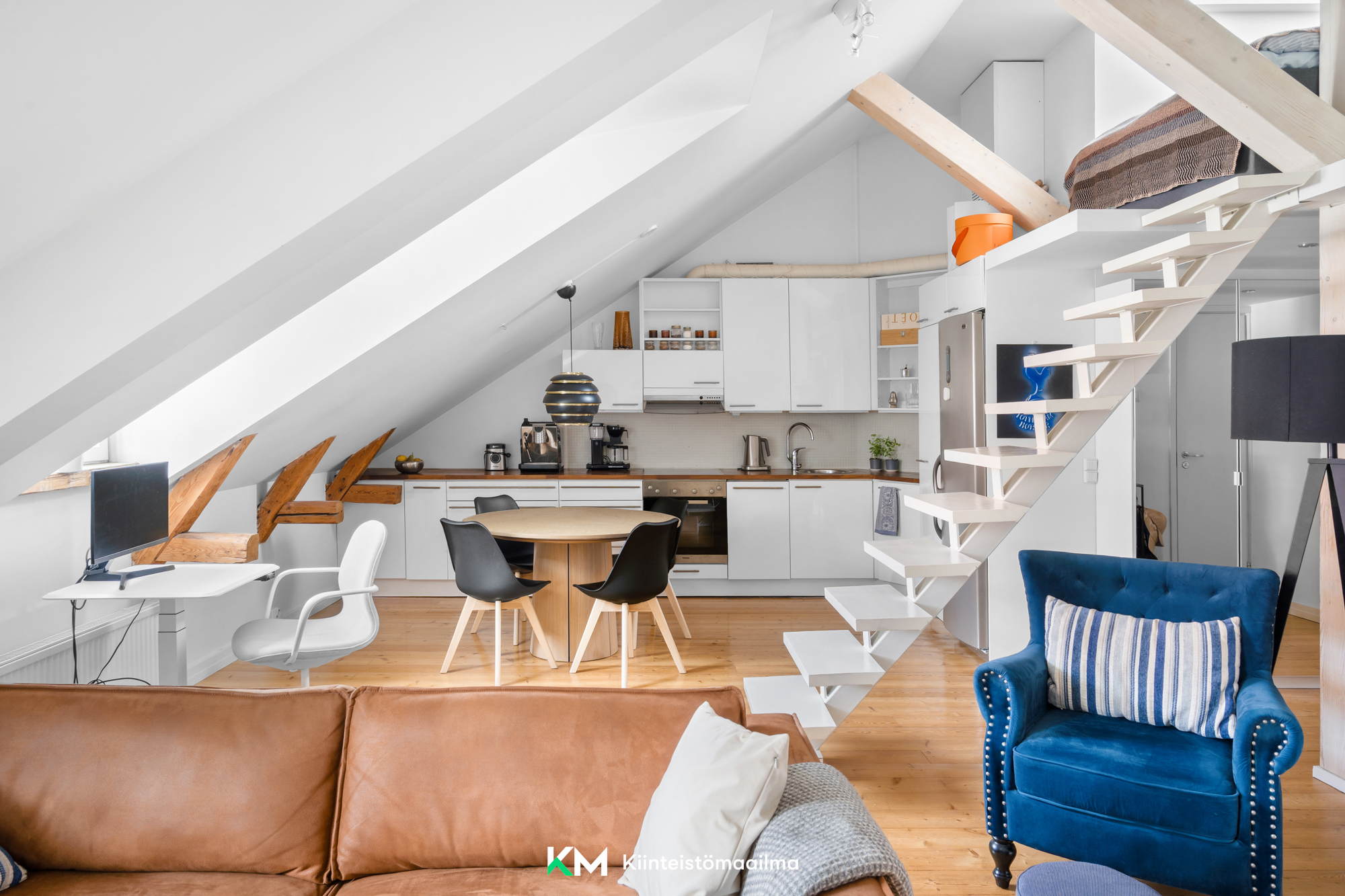 Kattohuoneisto on uniikki kokonaisuus