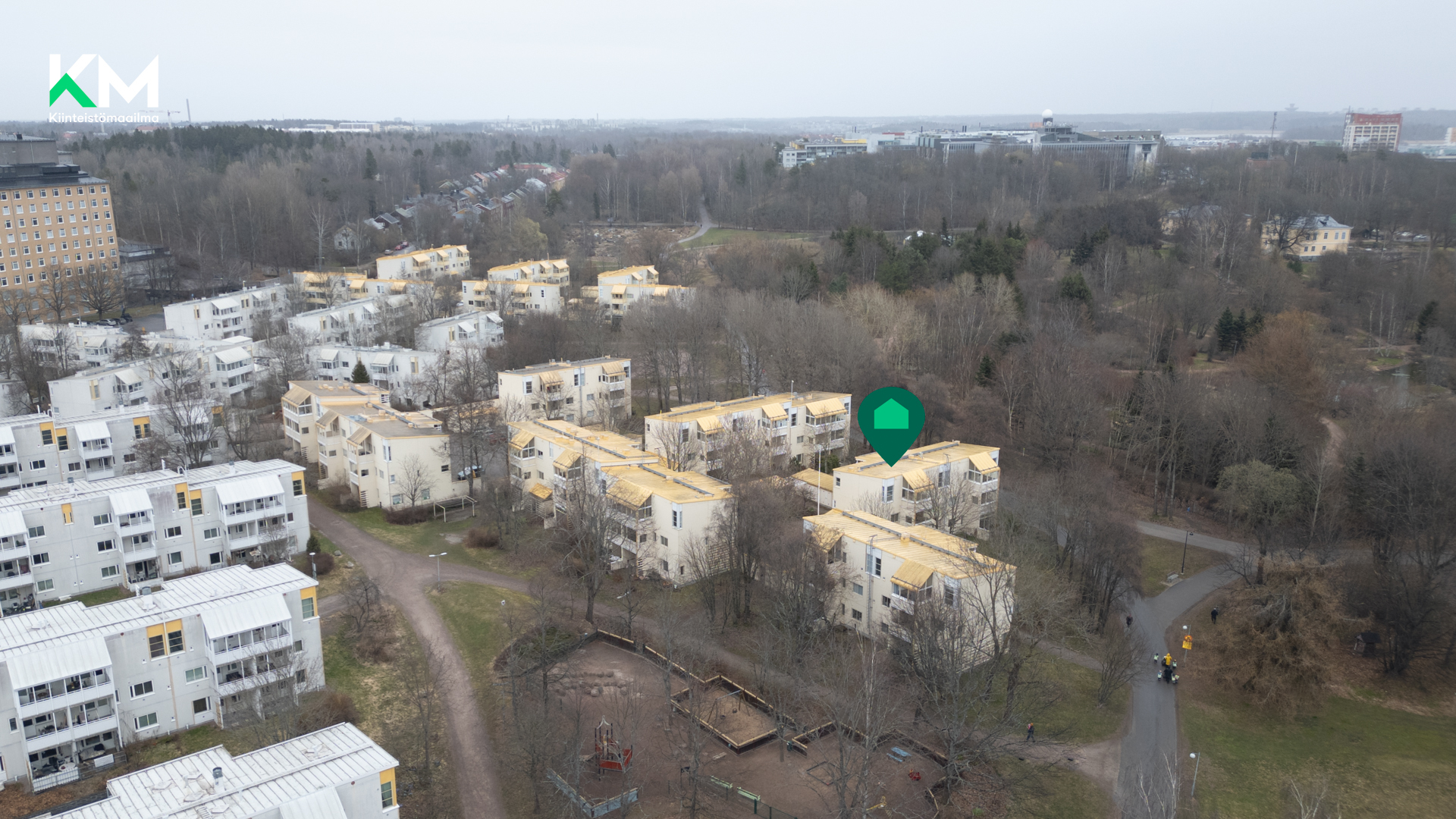 Ilmakuva idän suuntaan