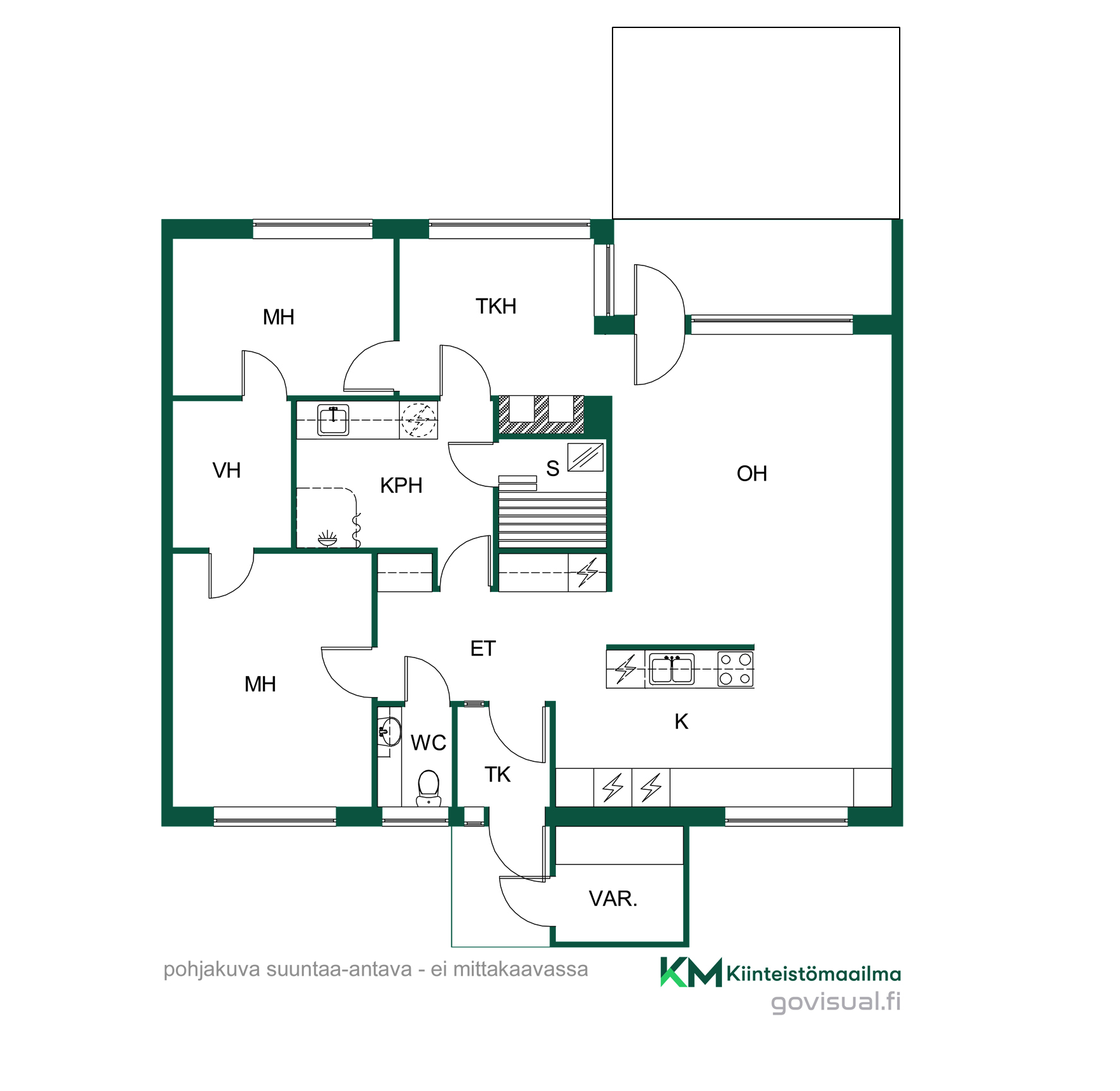Linnantaustie 34, Kajaani