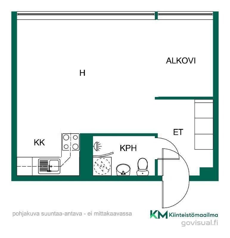 Asunnon pohjakuva