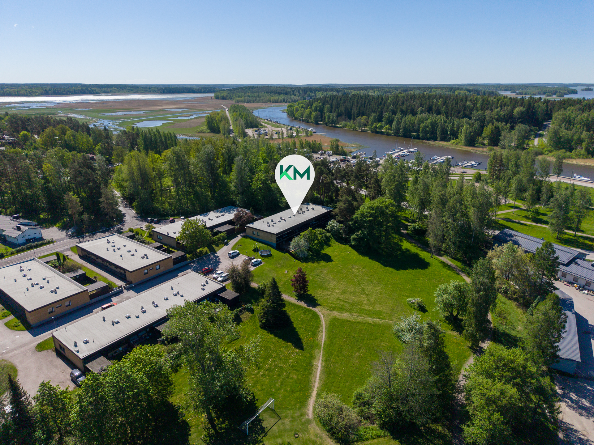 Koti joen läheisyydessä