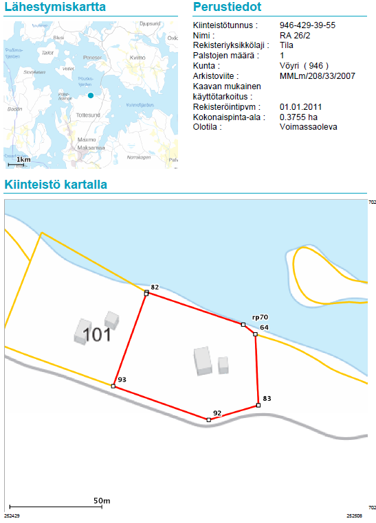 Peuskontie 93, Maksamaa, Vöyri