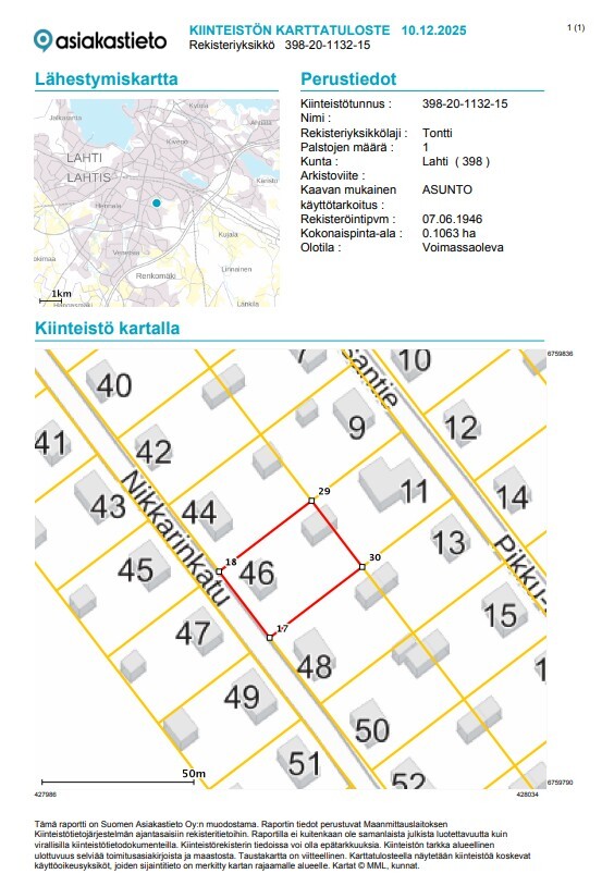 Nikkarinkatu 46, Kerinkallio, Lahti