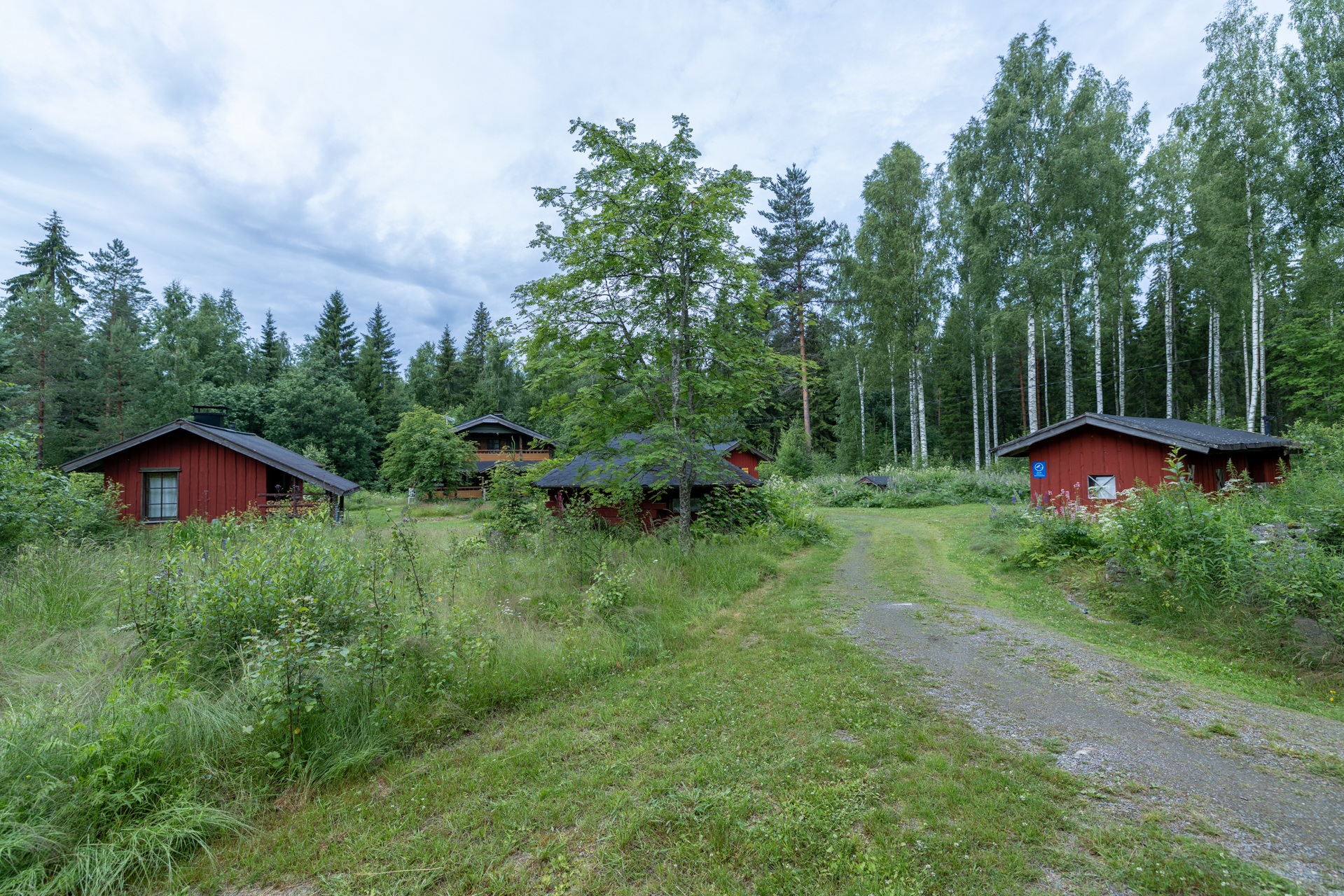 Saapuminen pihaan