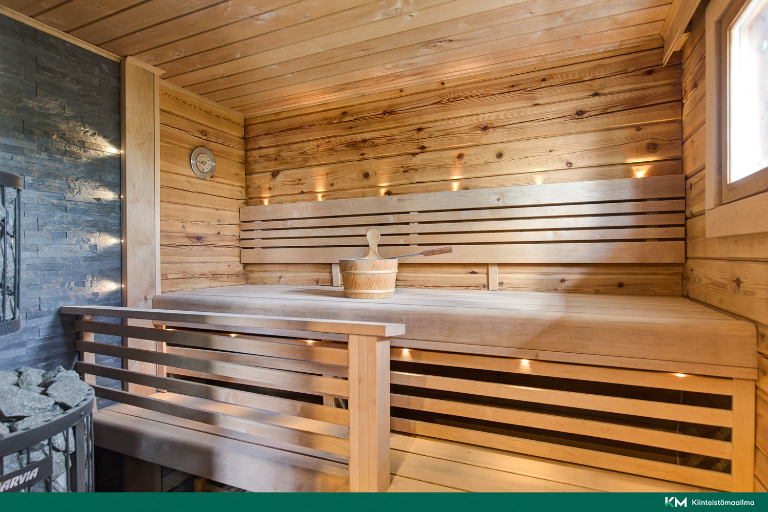 Upea sauna on remontoitu vuonna 2017