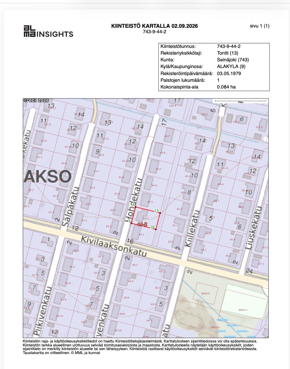 Hohdekatu 3, Katajalaakso, Seinäjoki
