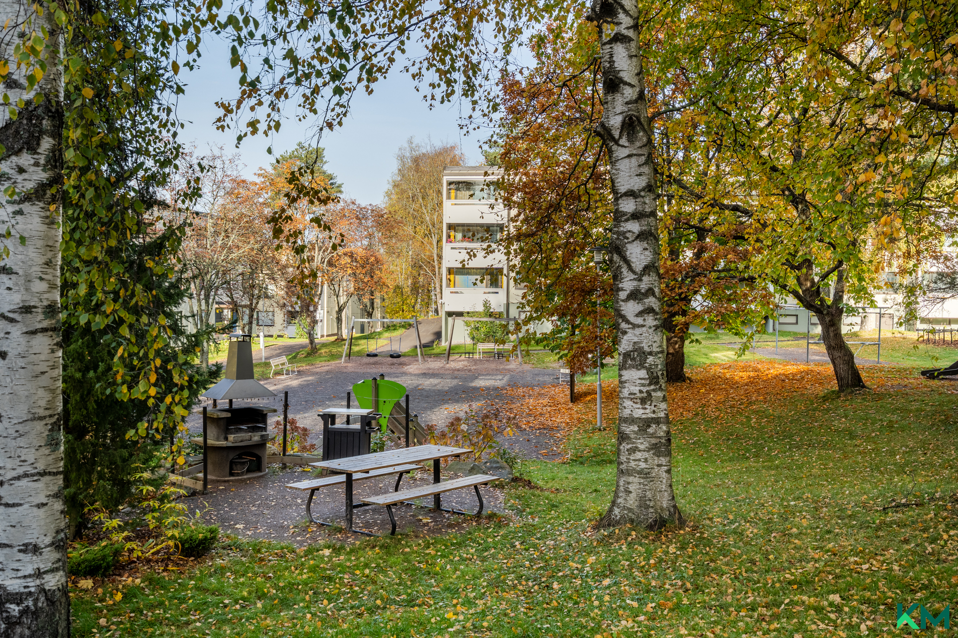 Grillauspaikka pihalla