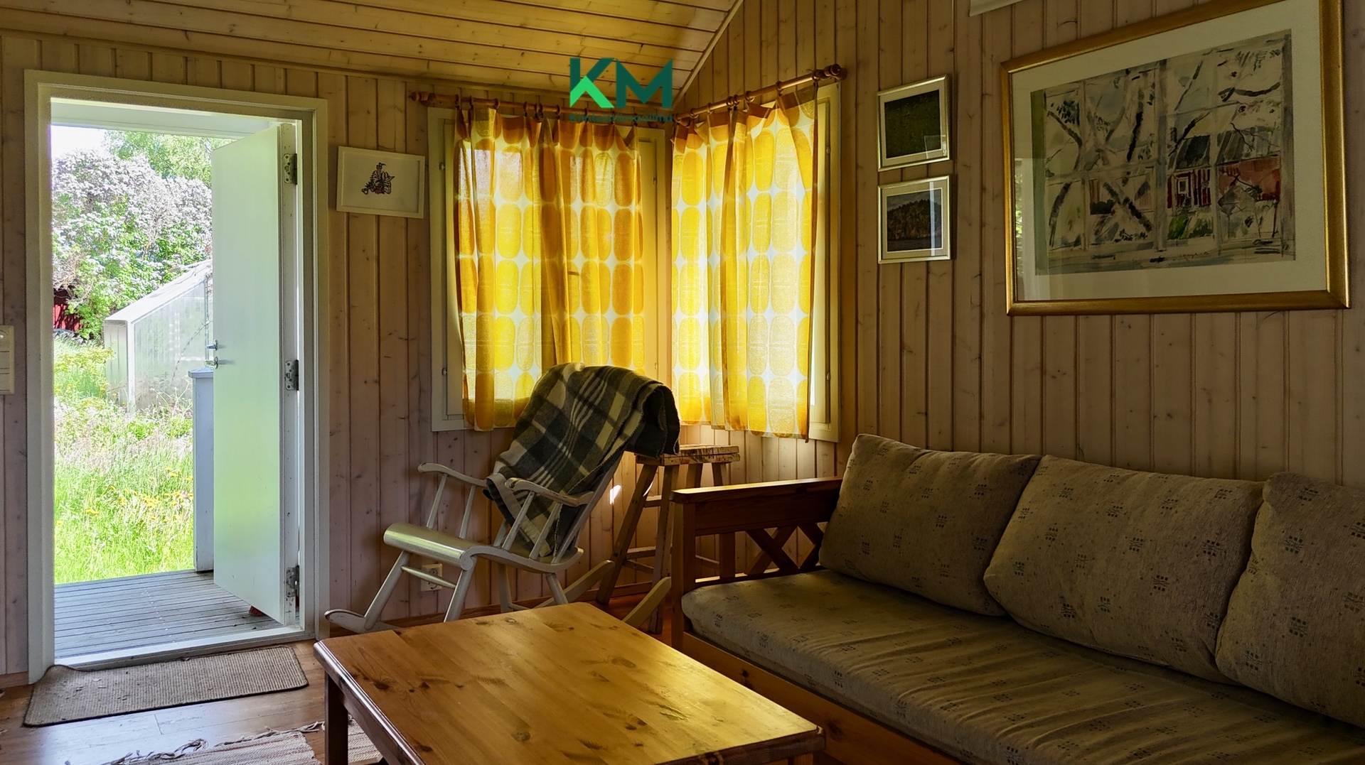 Saunatupa ulkorakennuksessa