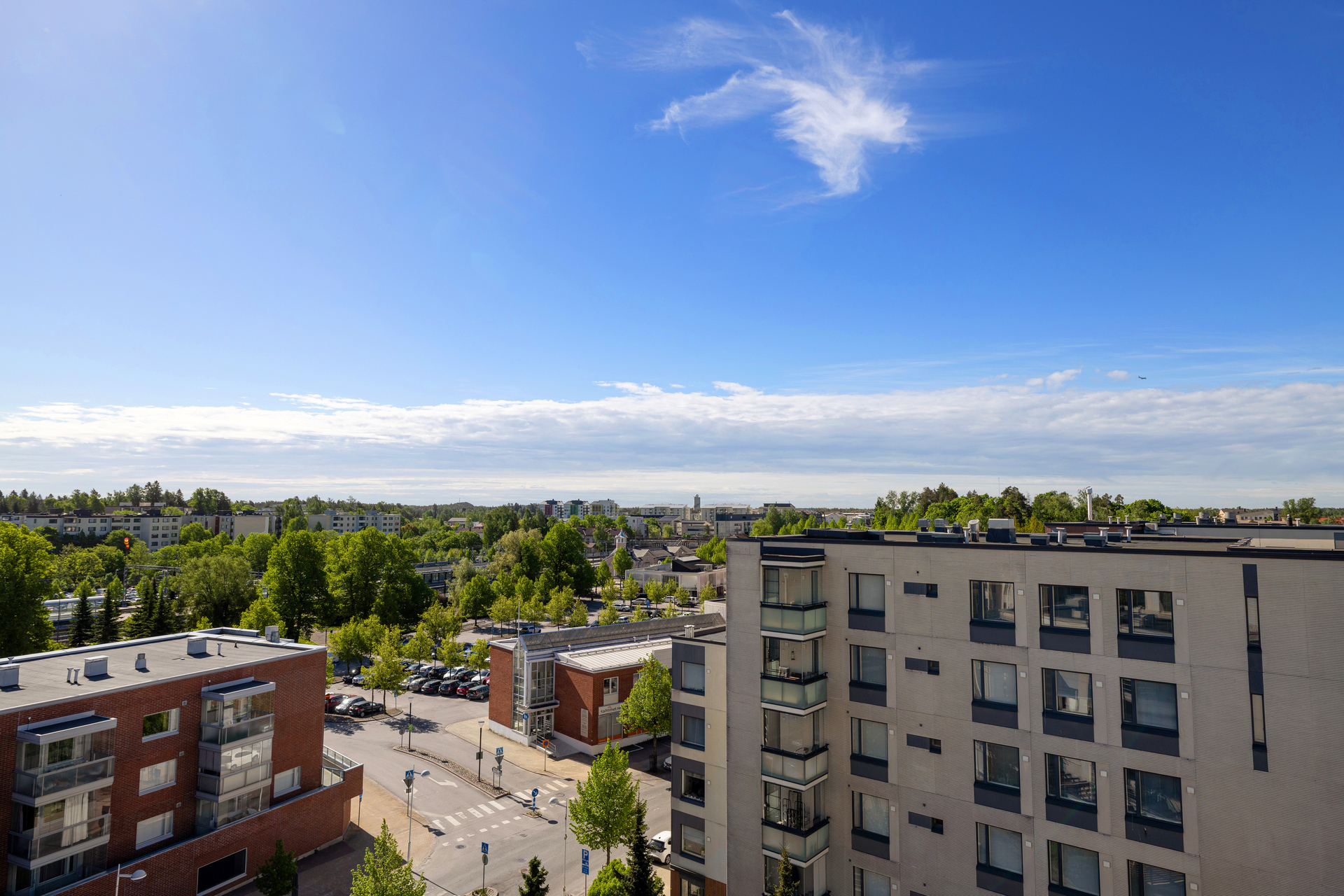 Näkymä kattoterassilta