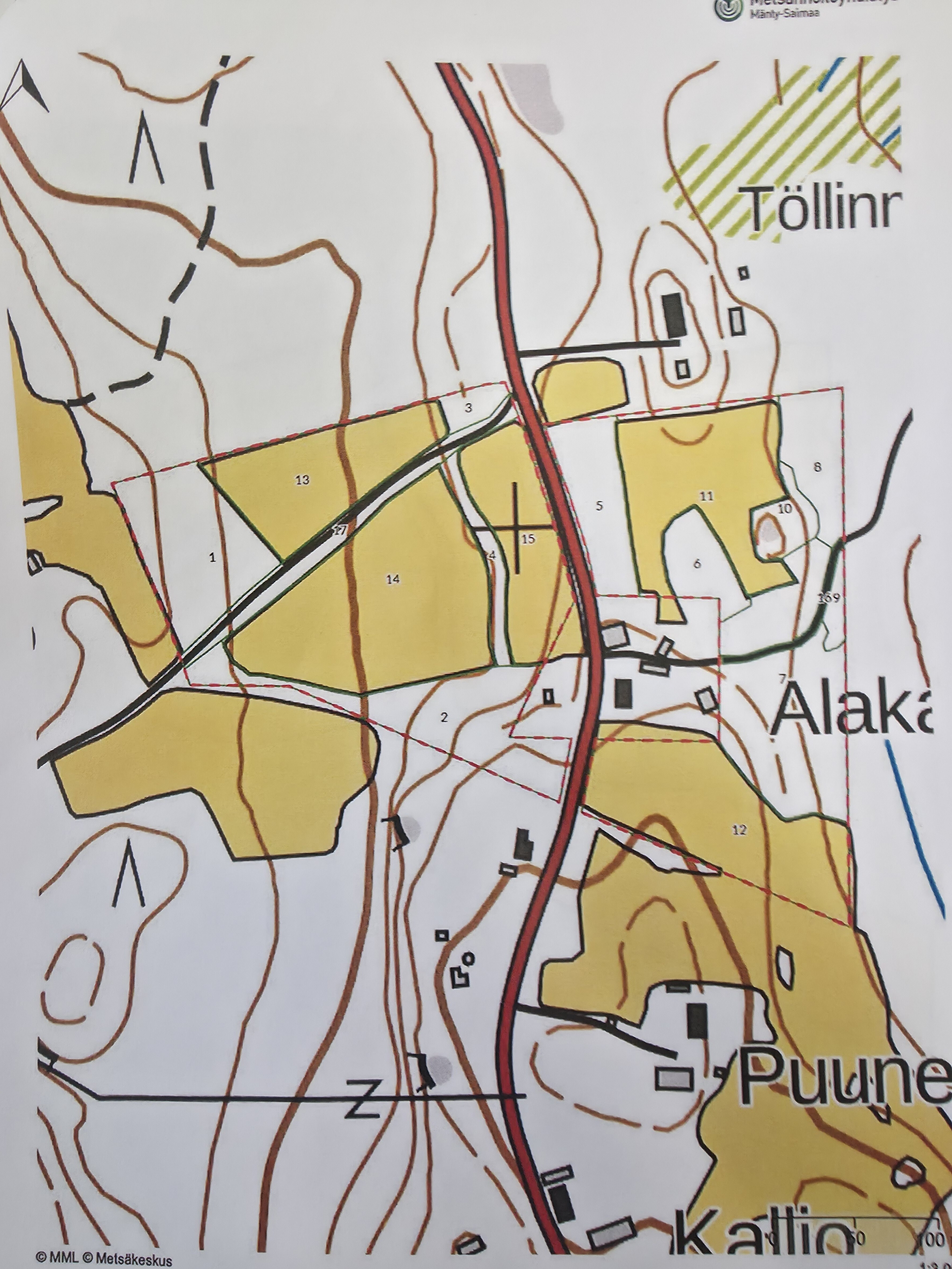 Kauliontie, Puunenä, Savitaipale