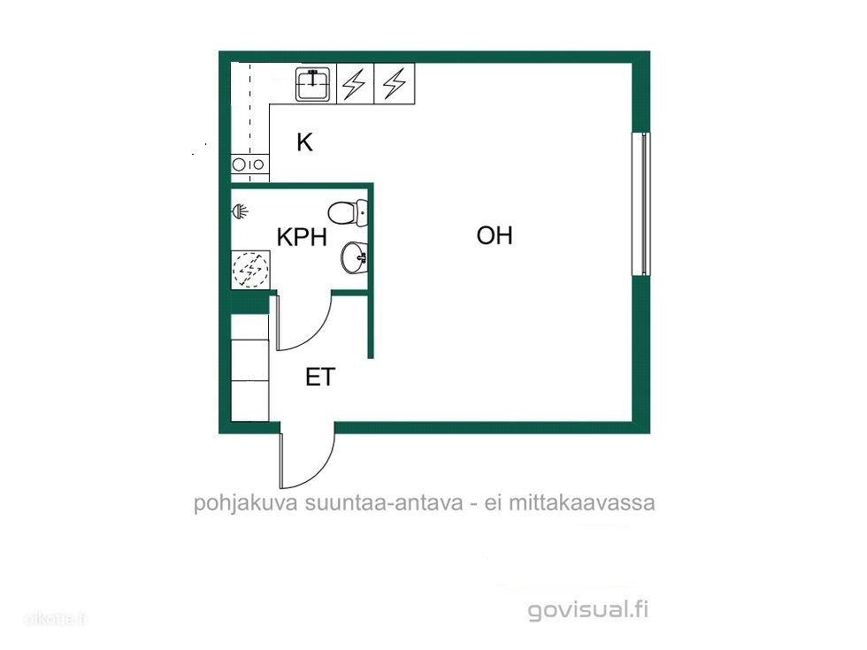 Asunnon pohjakuva