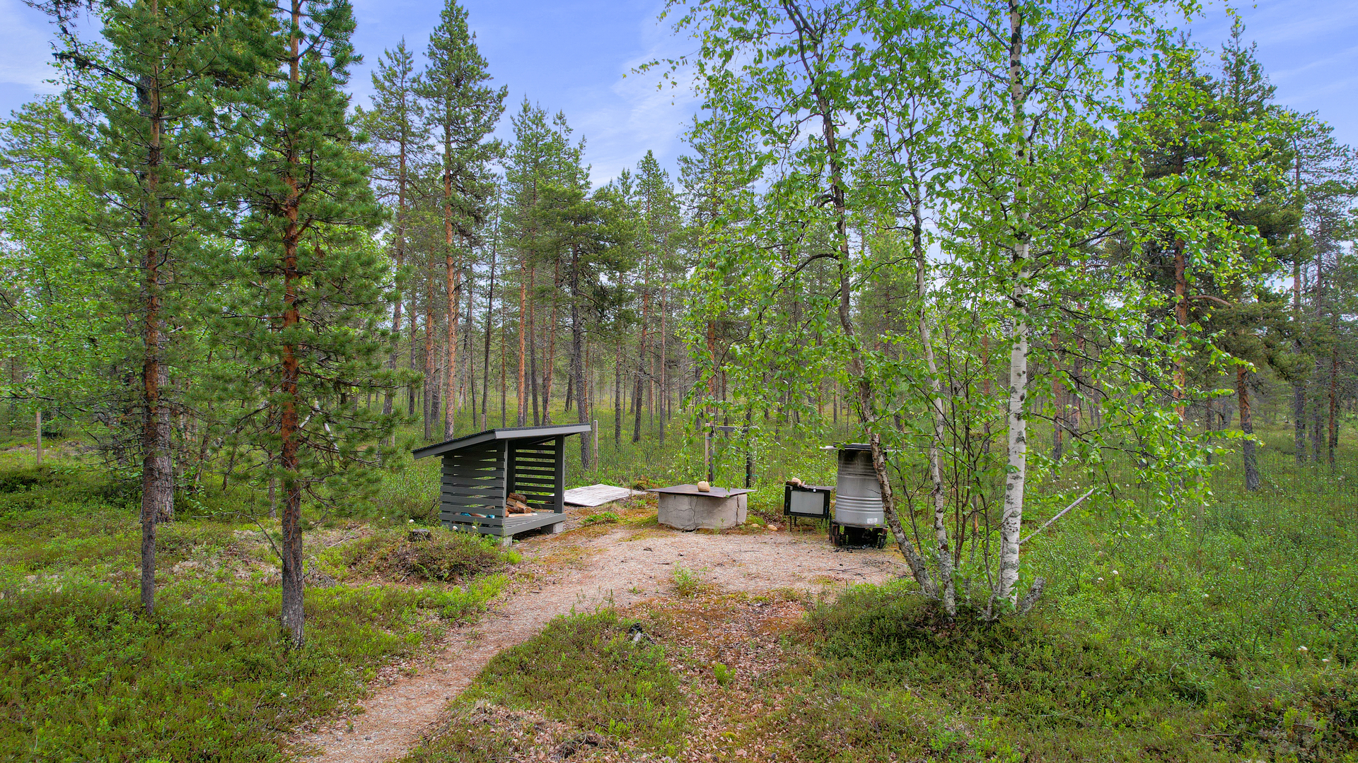Pihapiirissä tulistelupaikka