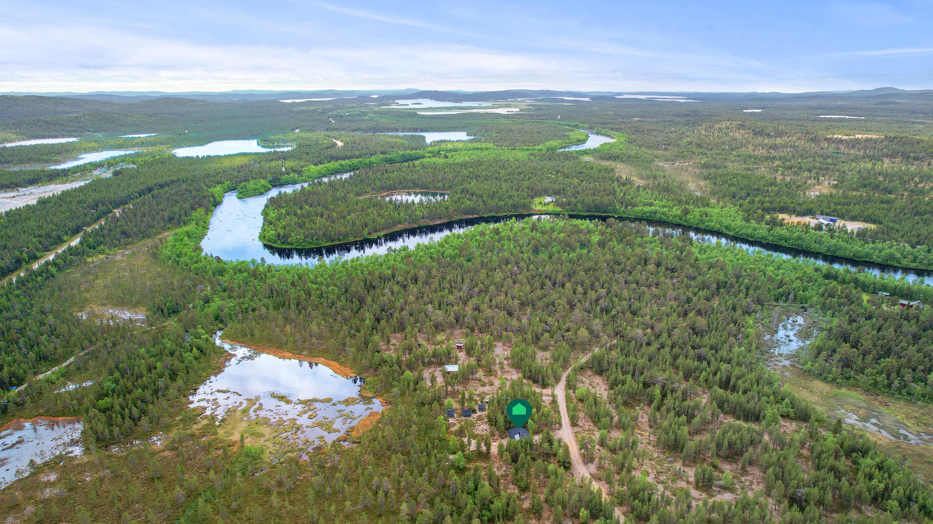 Rauhallinen ja luonnonläheinen sijainti
