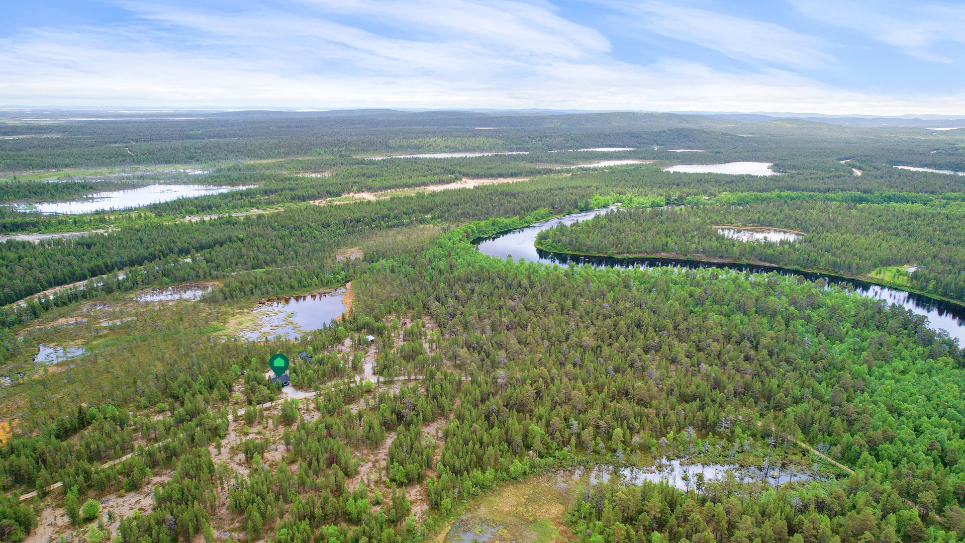 Ilmakuva etelän suuntaan