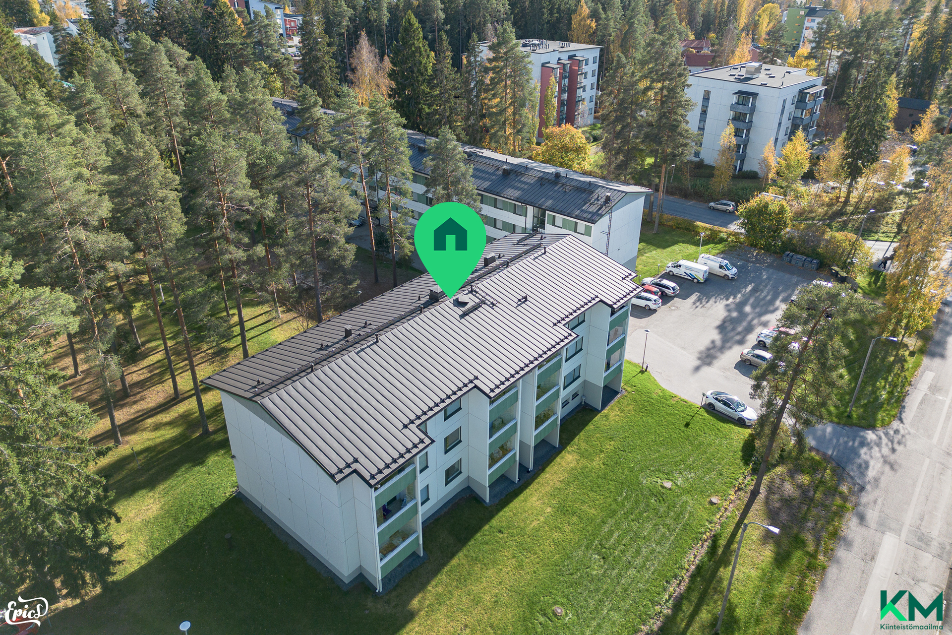 Taloyhtiön katot ja julkisivut juuri remontoitu
