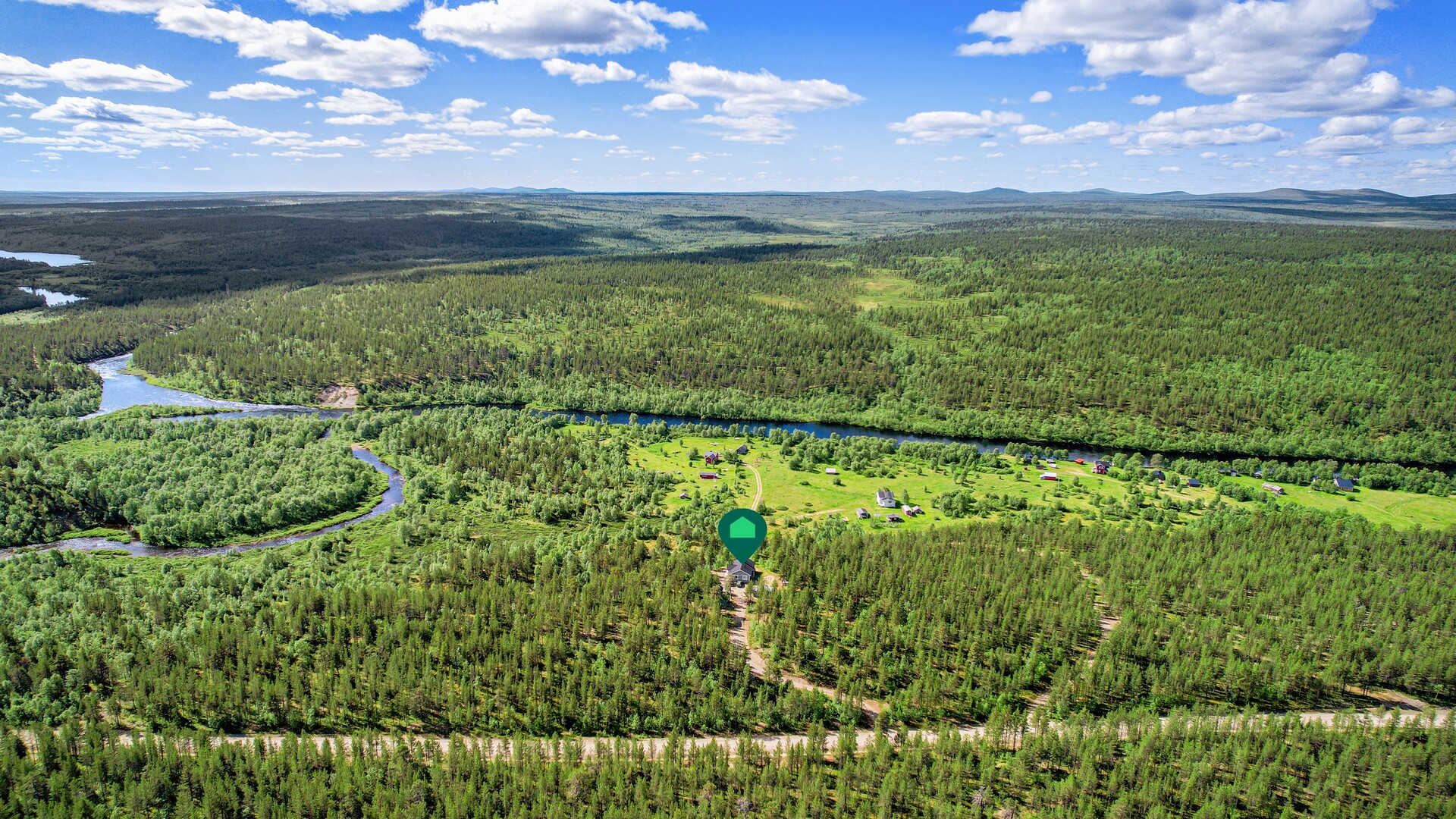 Rauhallinen ja luonnonläheinen sijainti