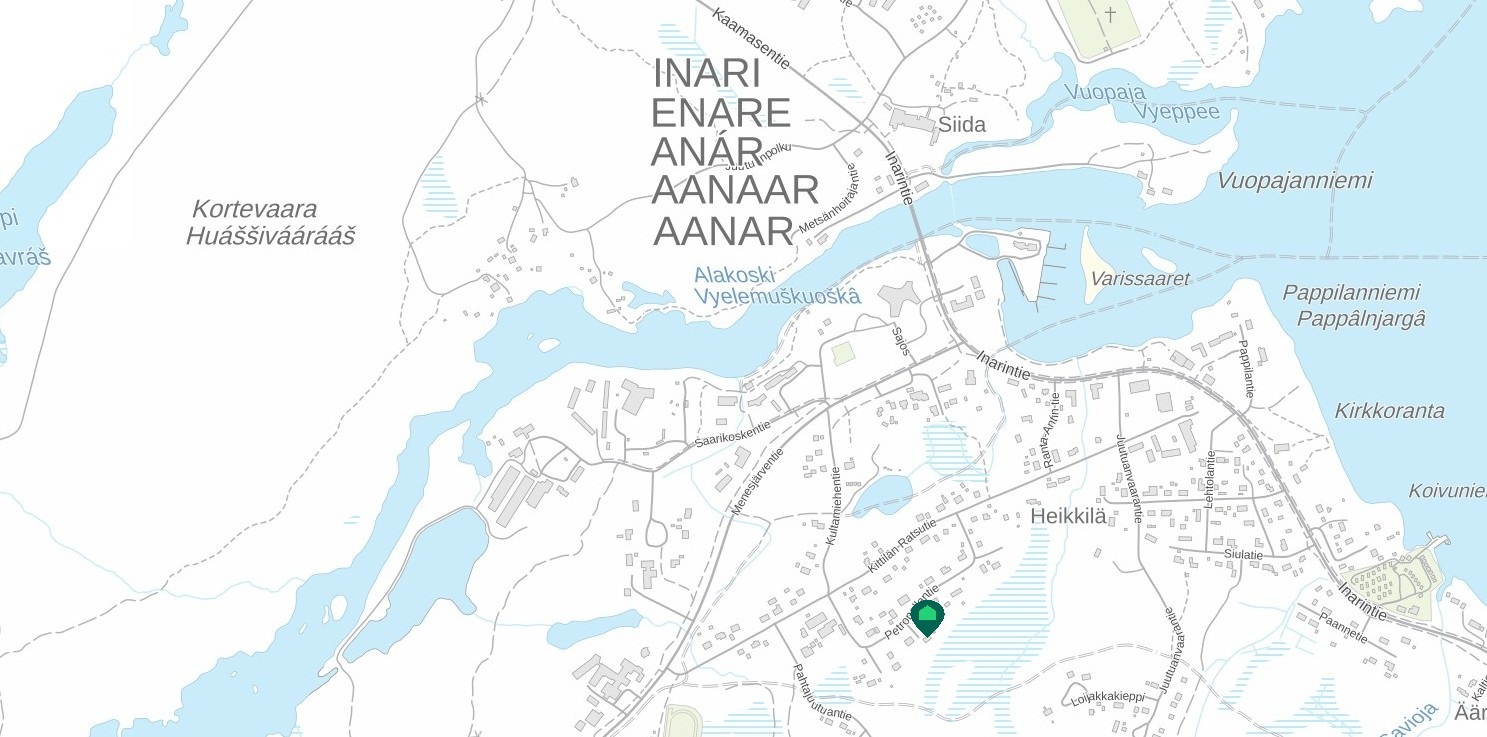 Sijainti kartalla