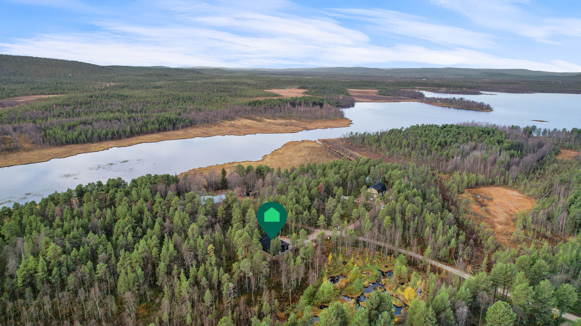 Ilmakuva Salmen suuntaan