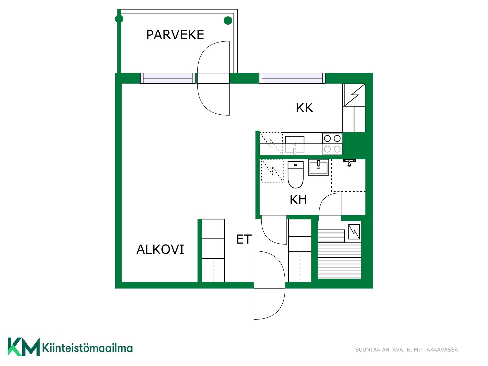 Asunnon pohjakuva